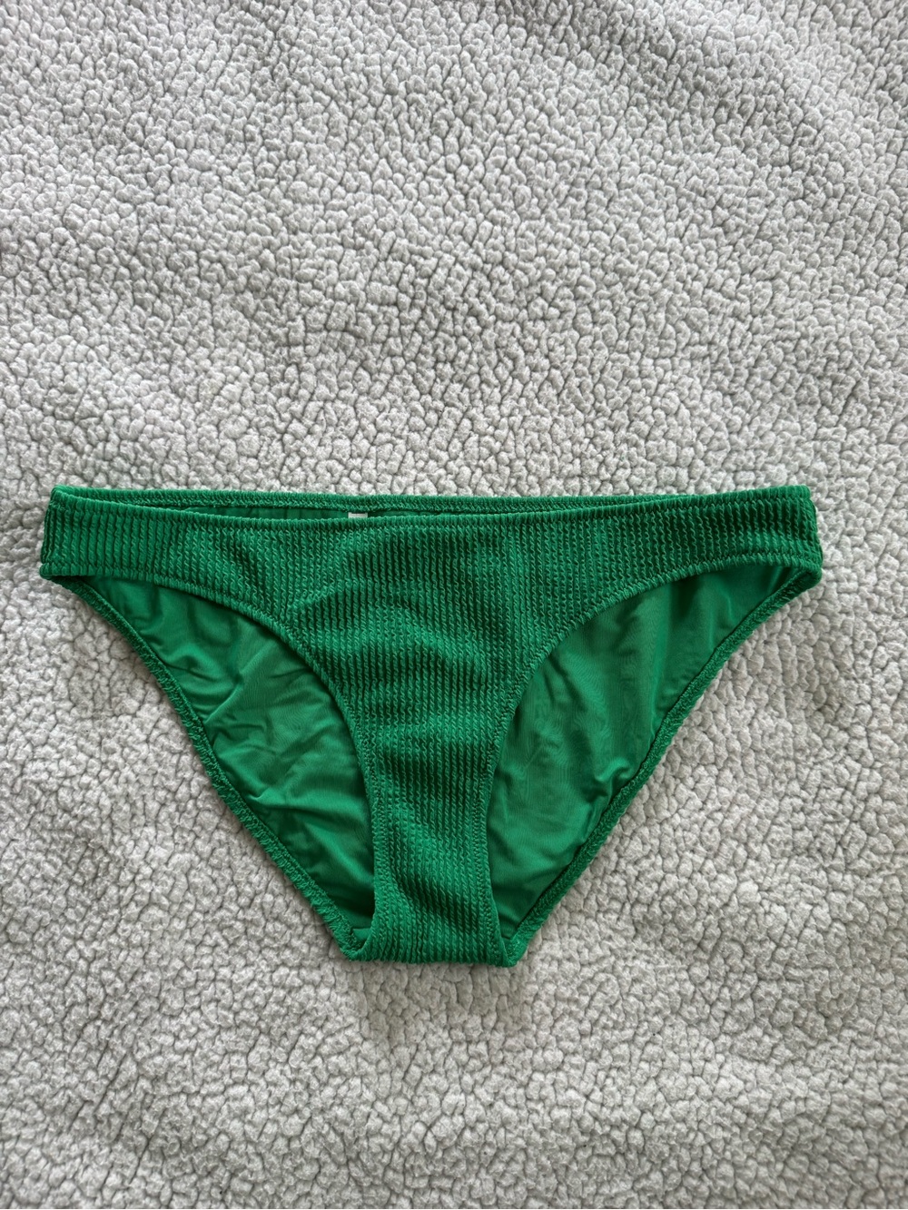 aerie Green Ribbed Bikini Bottom